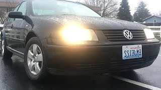 Straight piped ALH TDI MK4 Jetta Turbo Diesel Launch Control Rolling Coal [upl. by Weintrob]