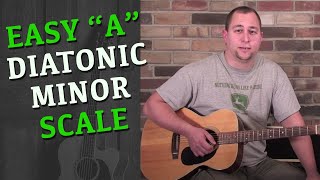 A Diatonic Minor Scale For Guitar  EASY [upl. by Mcclure]