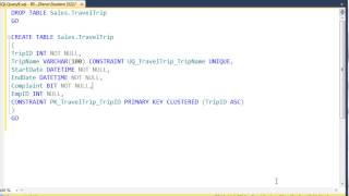 SQL 2012 Creating Tables With Constraints Lab 15 [upl. by Range]