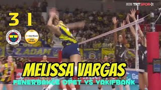 Melissa Vargas  fenerbahce opet vs Vakifbank  Turkish volleyball League 2024 [upl. by Siesser]