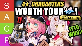 THE BEST FOUR STARS IN GENSHIN ★Updated Genshin Impact 4 Star Tier List★ [upl. by Dawn]