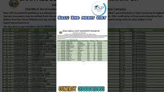 Salu 2nd merit list 2024 [upl. by Mikkel]