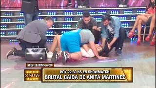 Exclusivo Brutal caída de Anita Martínez [upl. by Gnahk988]