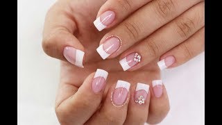 Clase 11 Uñas Acrílicas Francés con tips ♥ Deko Uñas  French Acrylic nails tutorial [upl. by Talyah236]