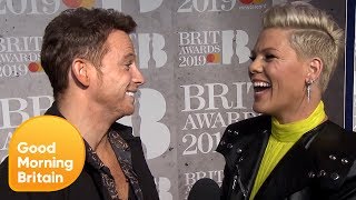 Behind the Scenes of the Brits Red Carpet 2019 With Joe Swash  Good Morning Britain [upl. by Einwahr]