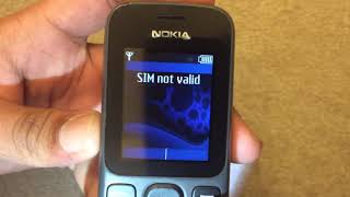 Nokia 100  Insert SIM SIM not valid amp Startup [upl. by Elmajian298]