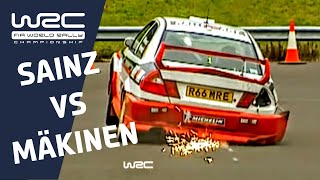 WRC History Carlos Sainz versus Tommi Mäkinen 1998 WRC Title Fight Cliffhanger [upl. by Elboa]