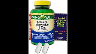 Calcium Magnesium Zinc Plus–Vitamin D3Healthy Bones Teeth Nerve Muscle Heart amp Immune Function [upl. by Collayer]