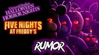 Is Five Nights At Freddys coming to Halloween Horror Nights HHN 2024 News and Rumors [upl. by Wieche318]