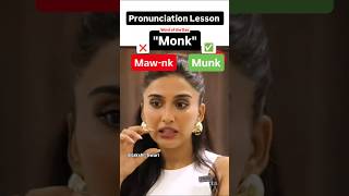 How NOT to pronounce the word  Monk english pronunciation uk us spokenenglish [upl. by Hamnet]