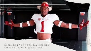 Jaylen Key FILM BREAKDOWN  UAB  LSU 2022 [upl. by Dorison]