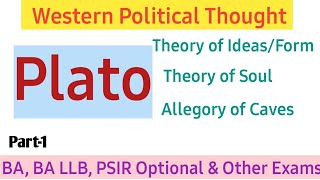 Platos Political Philosophy  Theory of IdeaForm  Theory of Soul  Allegory of Cave  Deepika [upl. by Thekla]