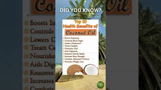 Health Benefits of Coconut Oil [upl. by Onia]