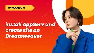 install AppServ and create site on Dreamweaver [upl. by Ailedua]