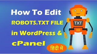 How to Edit robotstxt in Wordpress Without Plugin  Robots txt wordpress tutorial 24 March 2024 [upl. by Hobart]