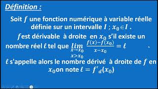 la dérivabilité dune fonction [upl. by Klehm243]
