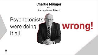 Charlie Munger on The Lollapalooza Effect [upl. by Greenman]