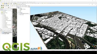 PART 1  How to create 3D BUILDING MAP VIEW in QGIS using Qgis2threejs PLUGIN [upl. by Ginder]