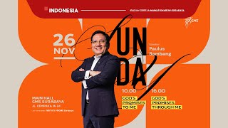 ”GOD’S PROMISES THROUGH ME”  Paulus Bambang WS  GMS Sunday Service 2 26 November 2023 [upl. by Edge164]