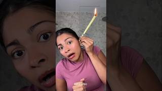 Does Ear Candles Actually Work 😱 youtubeshorts shorts [upl. by Boleyn]