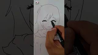 How to Draw Easy Anime  Easy Drawing Anime Girl  Anime Drawing Step by Step for beginners [upl. by Laram350]