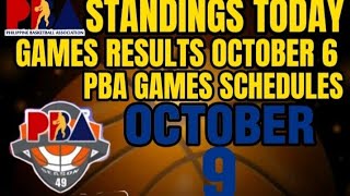 PBA GOVERNORS Cup  standings today  games results Oct 6  games schedule October 9 2024 [upl. by Marcello]