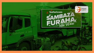 Safaricom sambaza furaha caravan tours several towns in Kajiado County [upl. by Hoseia]