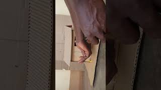 Simple Way Of Making A Cardboard House For Beginners DIY Miniature cardboard house cardboardcraft [upl. by Oringa]