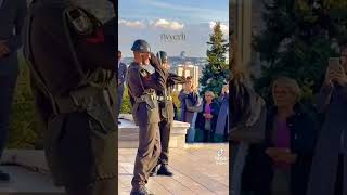 Turkish Changing of the Guard ceremony at Ataturks Tomb Turkey [upl. by Acirretahs]