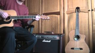 Marshall AS50D Acoustic Amp  demo [upl. by Kellen]