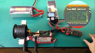 QX motor 2000kv 12 blades 80mm EDF with FMS 100A ESC test 2 [upl. by Lottie]