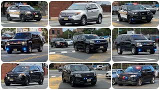 Several Marked amp Unmarked Paterson Police Units Responding During The Dominica Parade 91023 [upl. by Brenza19]