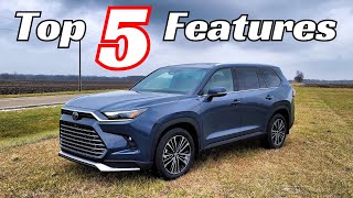 Toyota Grand Highlander  5 FEATURES That Make It the Perfect Family SUV [upl. by Ecyarg338]