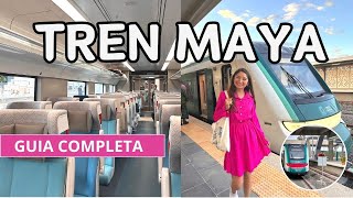 Así es el TREN MAYA 🚂 Precios Horarios Rutas Vagones Transporte a la estación ✅CancúnValladolid [upl. by Yezdnil]