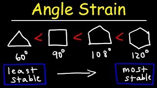 Stability of Cycloalkanes  Angle Strain [upl. by Yelbmik]