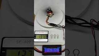 Thrust Test 2200kv Bldc motor 4s45CLIPO Batteryamp0642 TriBlade [upl. by Marjory701]