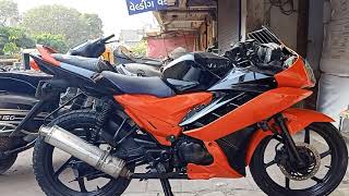 Stunner bike modifications look r15 contact 9724078503 [upl. by Naneik528]