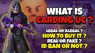 What is CARDING UC in PUBG   Legal Or Illegal 🤔 [upl. by Asiat]