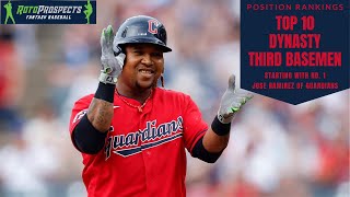 Dynasty Position Rankings Top 10 Third Basemen [upl. by Lore]