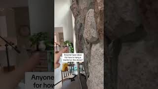 How to Hang a Mantel on Uneven Stone Help [upl. by Blumenthal]