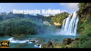 China Beautiful Huangguoshu Waterfall Aerial Drone Photography in 4k [upl. by Nayrda]