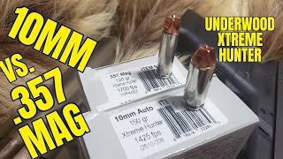 10mm vs 357 Magnum Underwood Xtreme Hunters [upl. by Nodnarb601]