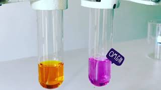 The colour changes of potassium permanganate and potassium dichromate [upl. by Idnor]