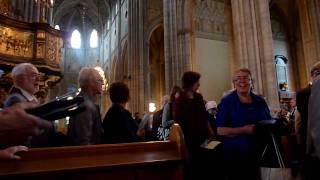 Solemn high mass in the Cathedral of Uppsala 7  Recessional and hymn outside the church [upl. by Anatolio]