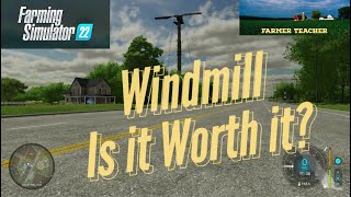 Windmill  Is It Worth It on FS 22 How much can you make [upl. by Angelita]