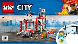 LEGO instructions  City  Fire  60215  Fire Station Book 1 [upl. by Haldas396]