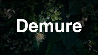 Demure  English Word  Meaning  Examples [upl. by Salomon]