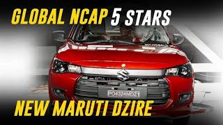 New Dzire 2025 Crash Test  ⭐️⭐️⭐️⭐️⭐️ By NCAP Dzire india [upl. by Kiernan]