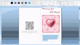 MS Word Tutorial PART 1  Greeting Card Template Inserting and Formatting Text Rotating Text [upl. by Ellehc663]