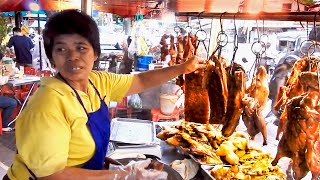 China Woman Selling Street Food  Start 1999 Sell Food Roast Duck Braise Pork  Best Selling In PP [upl. by Idoux]